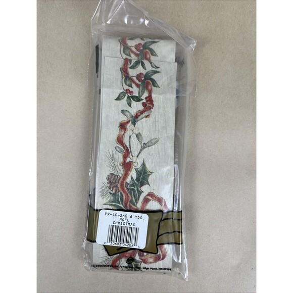 Vintage‎ New Crafting Holiday Christmas Ribbon Lot, Wire Edge Ribbon Floral - Picture 2 of 10